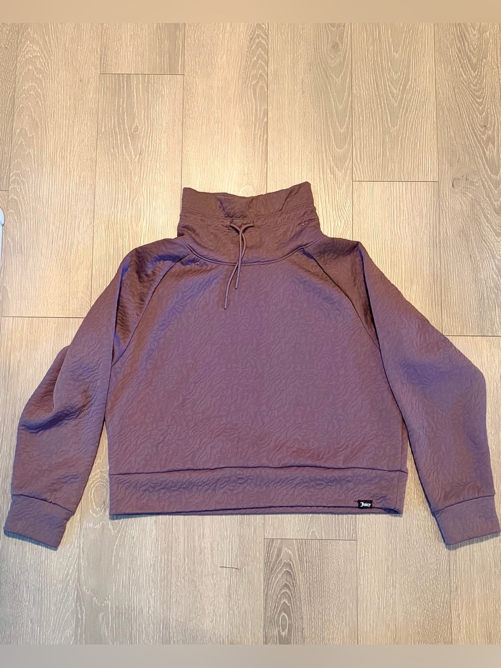 Juicy Couture Cropped Funnel Neck Sweatshirt